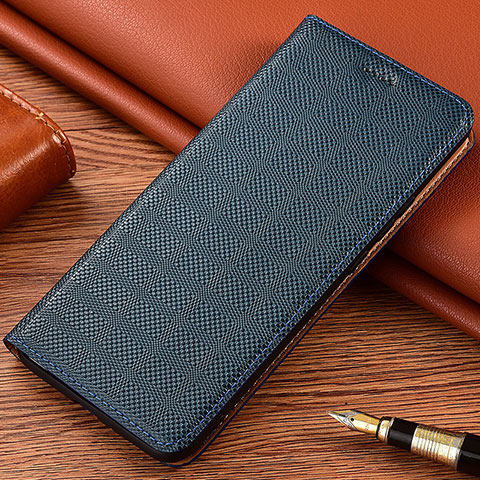 Funda de Cuero Cartera con Soporte Carcasa H20P para Xiaomi Mi 10S 5G Azul