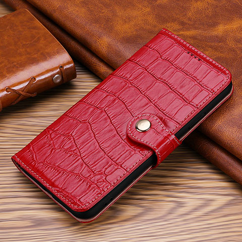 Funda de Cuero Cartera con Soporte Carcasa H21 para Apple iPhone 14 Pro Max Rojo