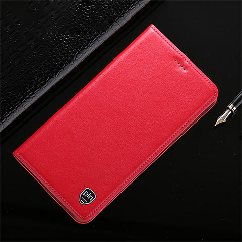 Funda de Cuero Cartera con Soporte Carcasa H21P para Apple iPhone 11 Pro Max Rojo