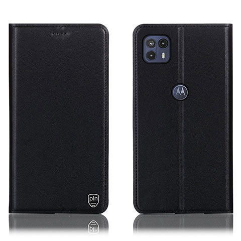 Funda de Cuero Cartera con Soporte Carcasa H21P para Motorola Moto G50 5G Negro