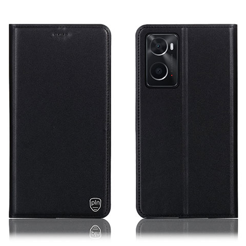 Funda de Cuero Cartera con Soporte Carcasa H21P para Oppo A36 Negro