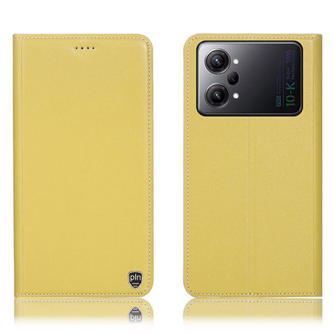 Funda de Cuero Cartera con Soporte Carcasa H21P para Oppo K10 Pro 5G Amarillo