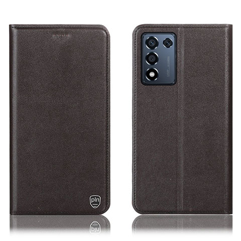 Funda de Cuero Cartera con Soporte Carcasa H21P para Oppo K9S 5G Marron