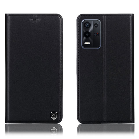 Funda de Cuero Cartera con Soporte Carcasa H21P para Oppo K9X 5G Negro