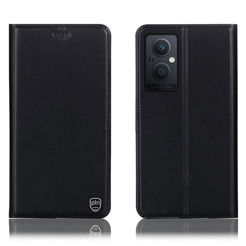 Funda de Cuero Cartera con Soporte Carcasa H21P para Oppo Reno7 Lite 5G Negro