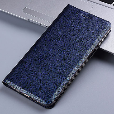 Funda de Cuero Cartera con Soporte Carcasa H22P para Apple iPhone 12 Pro Azul