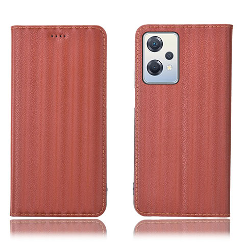 Funda de Cuero Cartera con Soporte Carcasa H23P para OnePlus Nord CE 2 Lite 5G Marron