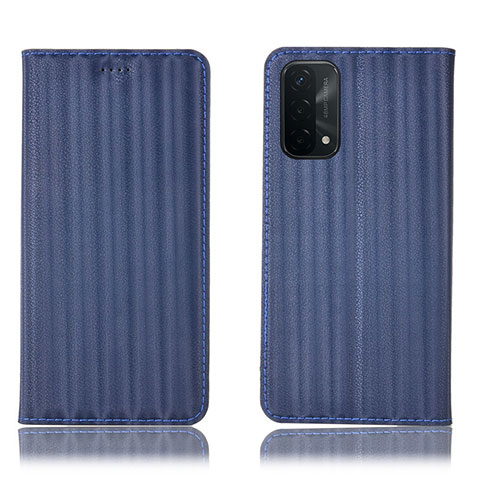 Funda de Cuero Cartera con Soporte Carcasa H23P para Oppo A93 5G Marron