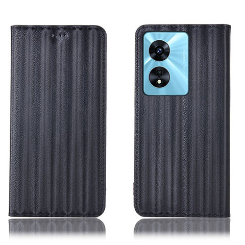 Funda de Cuero Cartera con Soporte Carcasa H23P para Oppo F23 5G Negro