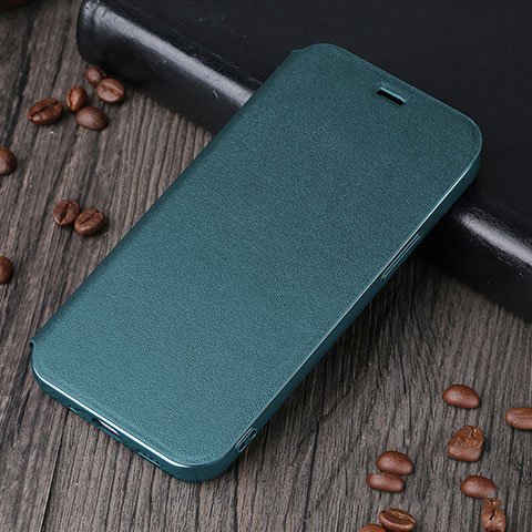 Funda de Cuero Cartera con Soporte Carcasa H25 para Apple iPhone 13 Mini Verde