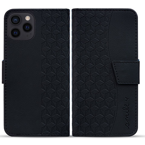 Funda de Cuero Cartera con Soporte Carcasa HF1 para Apple iPhone 14 Pro Max Negro