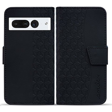 Funda de Cuero Cartera con Soporte Carcasa HF1 para Google Pixel 7 Pro 5G Negro