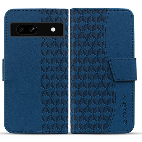 Funda de Cuero Cartera con Soporte Carcasa HF1 para Google Pixel 7a 5G Azul