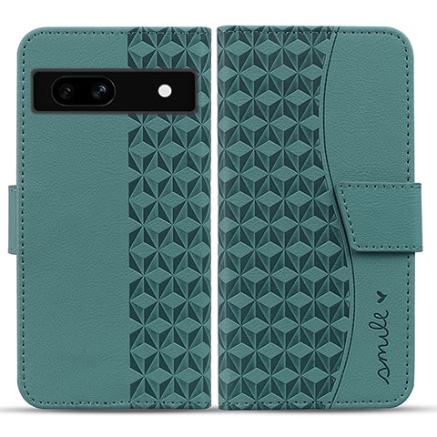 Funda de Cuero Cartera con Soporte Carcasa HF1 para Google Pixel 7a 5G Verde