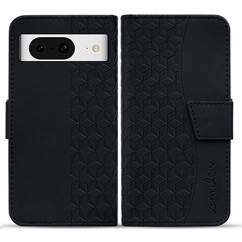 Funda de Cuero Cartera con Soporte Carcasa HF1 para Google Pixel 8 5G Negro