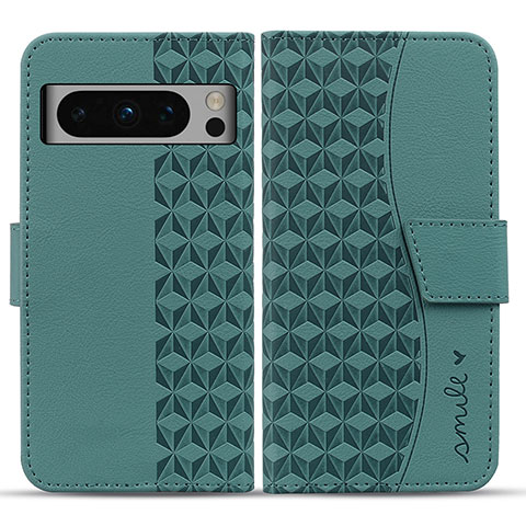 Funda de Cuero Cartera con Soporte Carcasa HF1 para Google Pixel 8 Pro 5G Verde