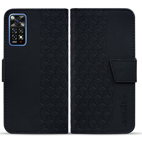 Funda de Cuero Cartera con Soporte Carcasa HF1 para Xiaomi Redmi Note 11 Pro 4G Negro