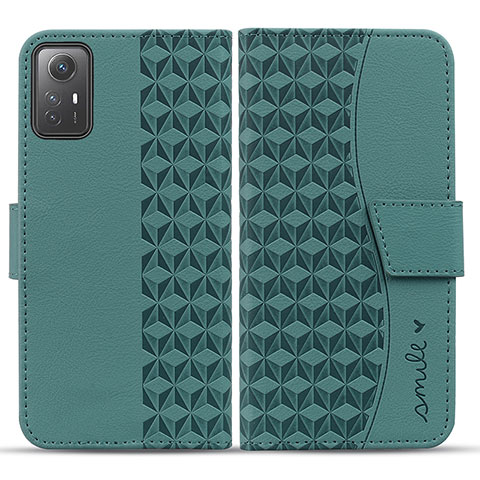 Funda de Cuero Cartera con Soporte Carcasa HF1 para Xiaomi Redmi Note 12S Verde