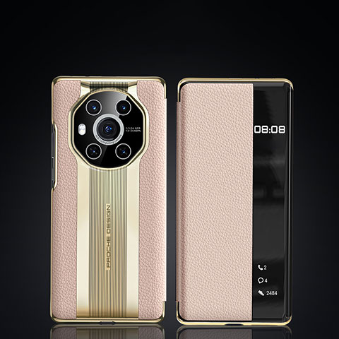 Funda de Cuero Cartera con Soporte Carcasa JB2 para Huawei Honor Magic3 5G Oro