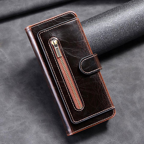 Funda de Cuero Cartera con Soporte Carcasa JD1 para Samsung Galaxy Z Fold3 5G Marron