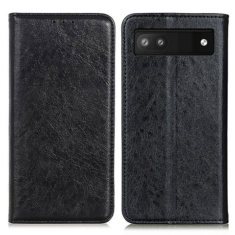 Funda de Cuero Cartera con Soporte Carcasa K01Z para Google Pixel 6a 5G Negro