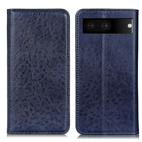 Funda de Cuero Cartera con Soporte Carcasa K01Z para Google Pixel 7 5G Azul