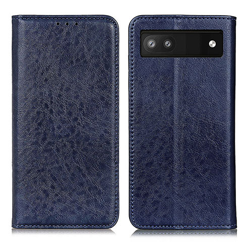 Funda de Cuero Cartera con Soporte Carcasa K01Z para Google Pixel 7a 5G Azul