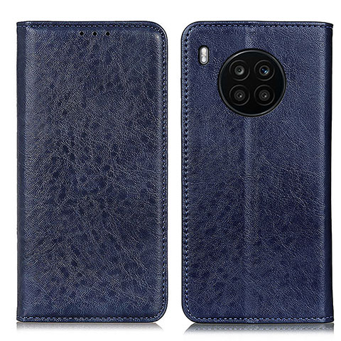 Funda de Cuero Cartera con Soporte Carcasa K01Z para Huawei Honor 50 Lite Azul