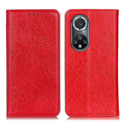 Funda de Cuero Cartera con Soporte Carcasa K01Z para Huawei Nova 9 Pro Rojo