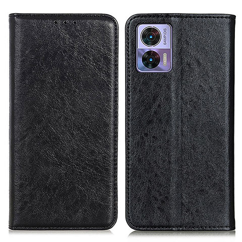 Funda de Cuero Cartera con Soporte Carcasa K01Z para Motorola Moto Edge 30 Neo 5G Negro