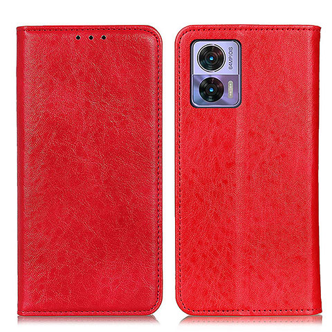 Funda de Cuero Cartera con Soporte Carcasa K01Z para Motorola Moto Edge 30 Neo 5G Rojo