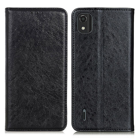 Funda de Cuero Cartera con Soporte Carcasa K01Z para Nokia C2 2nd Edition Negro