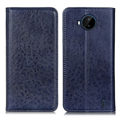 Funda de Cuero Cartera con Soporte Carcasa K01Z para Nokia C20 Plus Azul