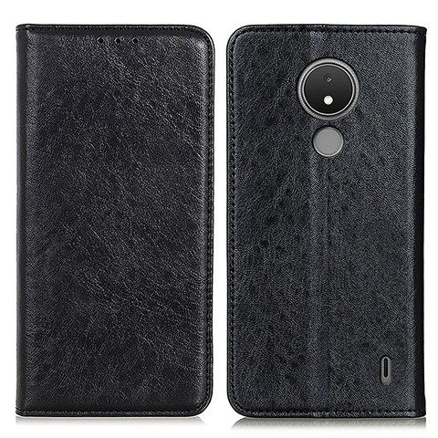 Funda de Cuero Cartera con Soporte Carcasa K01Z para Nokia C21 Negro