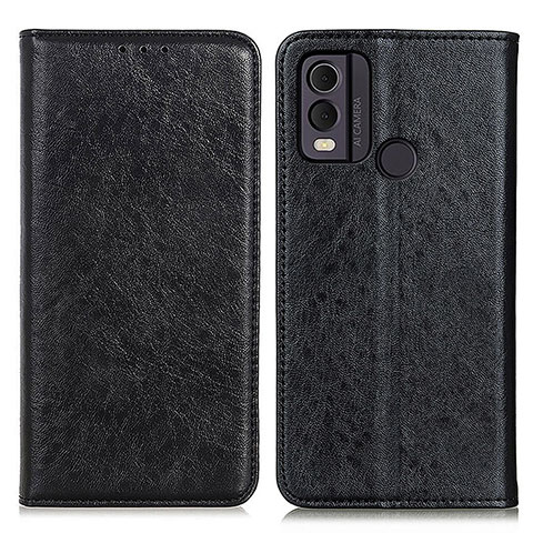 Funda de Cuero Cartera con Soporte Carcasa K01Z para Nokia C22 Negro