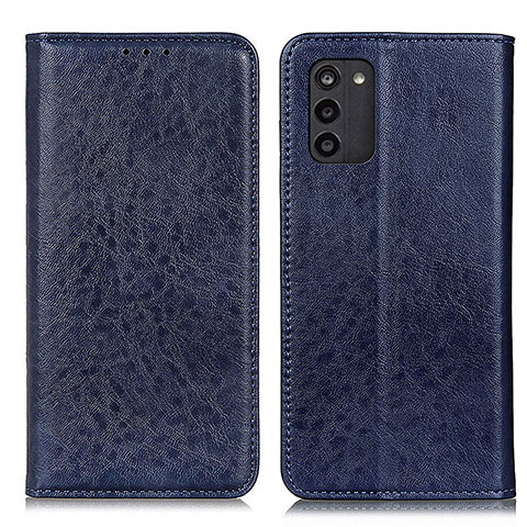 Funda de Cuero Cartera con Soporte Carcasa K01Z para Nokia G100 Azul