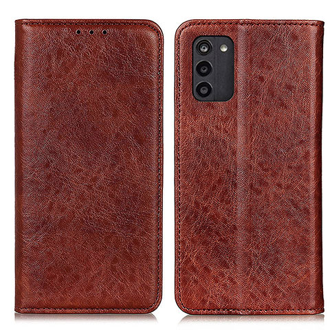 Funda de Cuero Cartera con Soporte Carcasa K01Z para Nokia G100 Marron