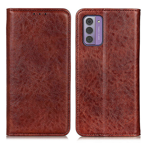 Funda de Cuero Cartera con Soporte Carcasa K01Z para Nokia G42 5G Marron