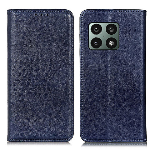 Funda de Cuero Cartera con Soporte Carcasa K01Z para OnePlus 10 Pro 5G Azul