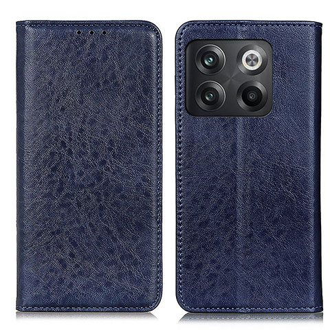 Funda de Cuero Cartera con Soporte Carcasa K01Z para OnePlus 10T 5G Azul