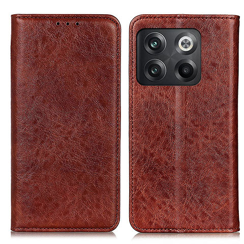 Funda de Cuero Cartera con Soporte Carcasa K01Z para OnePlus 10T 5G Marron