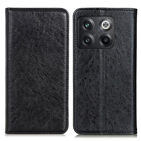 Funda de Cuero Cartera con Soporte Carcasa K01Z para OnePlus 10T 5G Negro