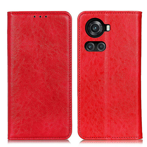 Funda de Cuero Cartera con Soporte Carcasa K01Z para OnePlus Ace 5G Rojo