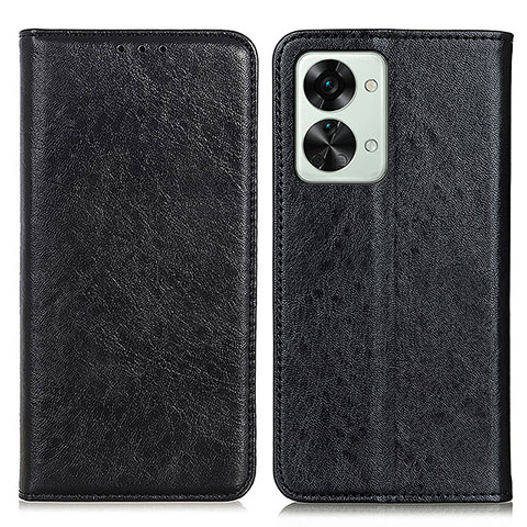 Funda de Cuero Cartera con Soporte Carcasa K01Z para OnePlus Nord 2T 5G Negro