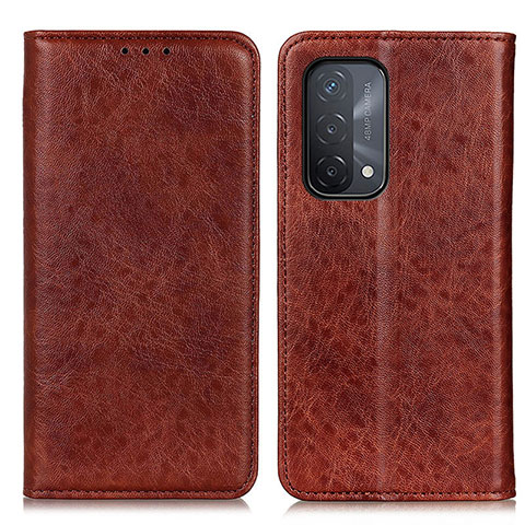 Funda de Cuero Cartera con Soporte Carcasa K01Z para OnePlus Nord N200 5G Marron