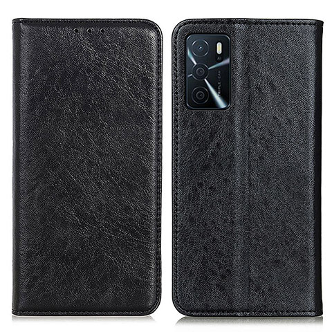 Funda de Cuero Cartera con Soporte Carcasa K01Z para Oppo A16s Negro