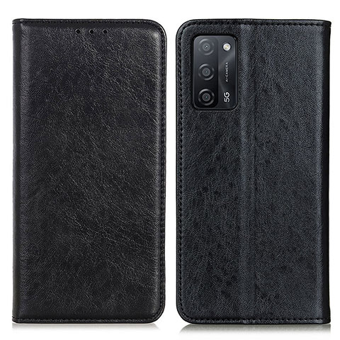 Funda de Cuero Cartera con Soporte Carcasa K01Z para Oppo A53s 5G Negro