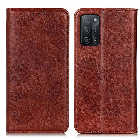 Funda de Cuero Cartera con Soporte Carcasa K01Z para Oppo A56 5G Marron