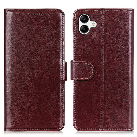 Funda de Cuero Cartera con Soporte Carcasa K01Z para Samsung Galaxy F04 Marron