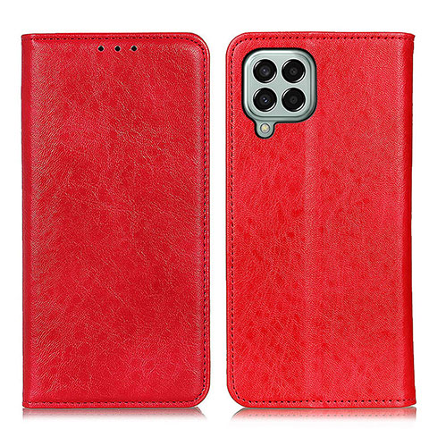 Funda de Cuero Cartera con Soporte Carcasa K01Z para Samsung Galaxy M33 5G Rojo